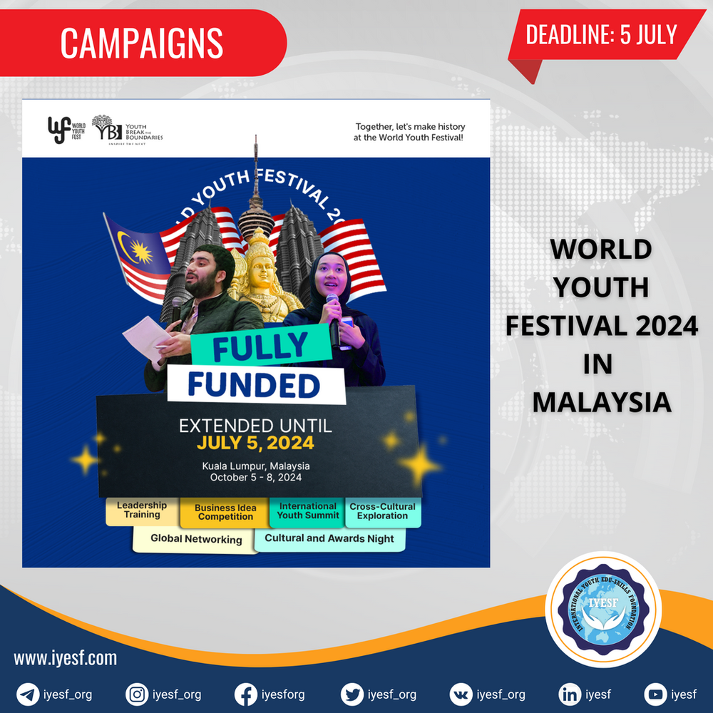 registration-extended-for-participation-in-the-world-youth-festival-2024-being-held-in-malaysia