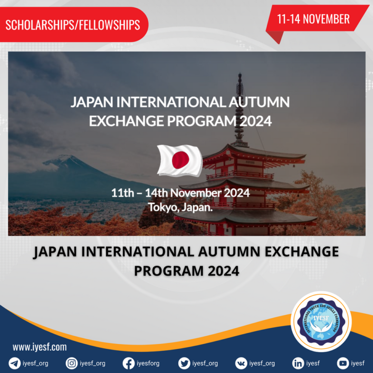 Registrations are Open for the Japan International Autumn Exchange Program 2024