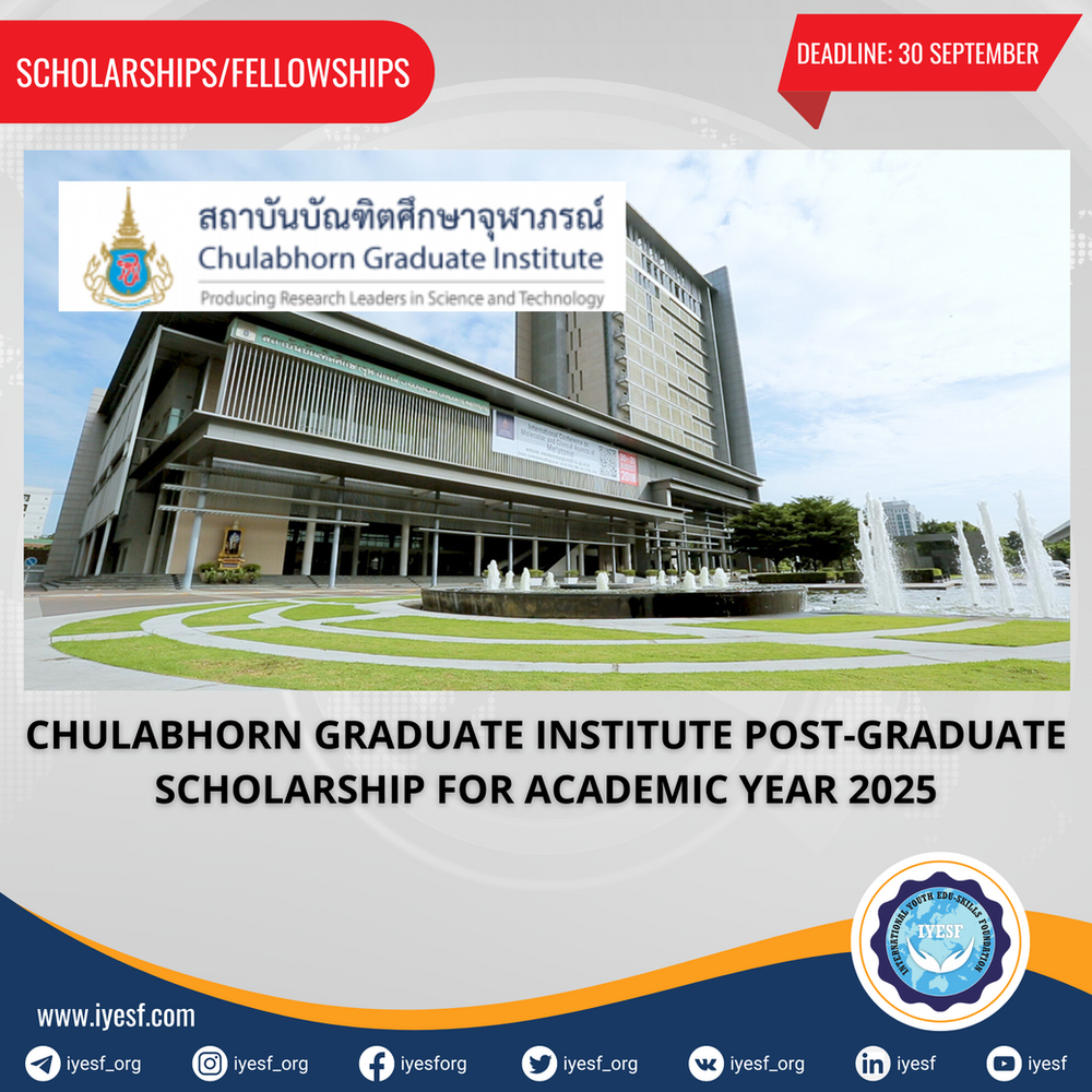 apply-for-the-chulabhorn-graduate-institute-post-graduate-scholarship-for-academic-year-2025