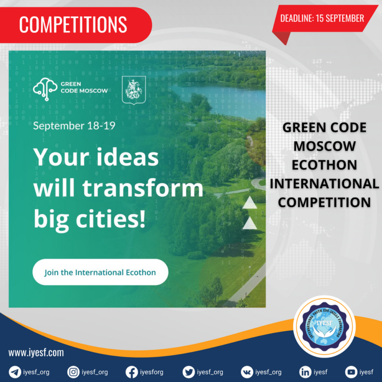 Applications are Open for the Green Code Moscow Ecothon