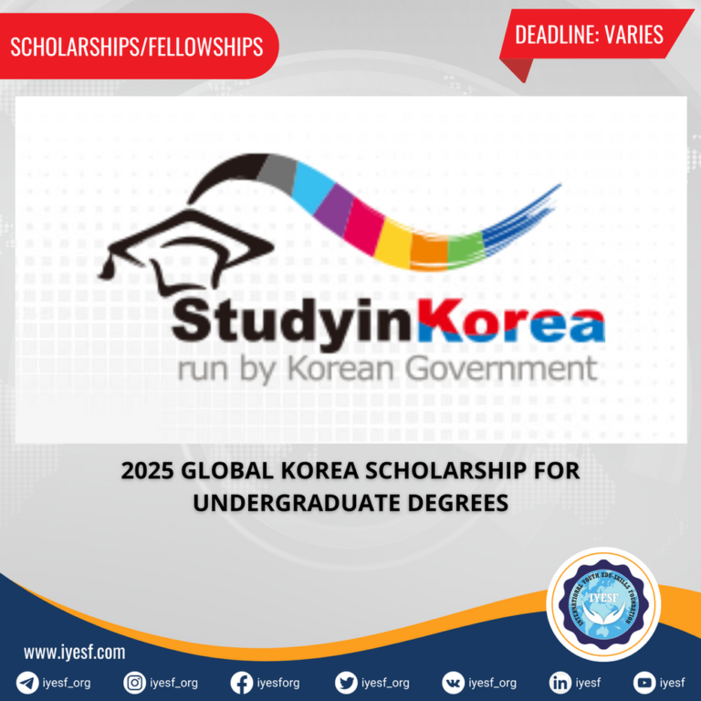 Apply for the 2025 Global Korea Scholarship for Undergraduate Degrees