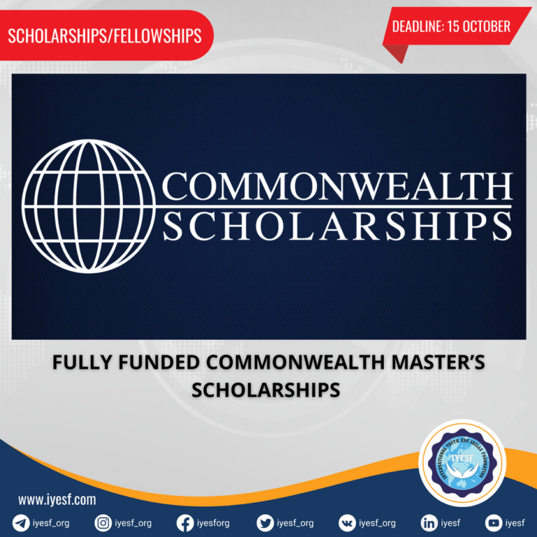 Applications are Now Open for the Fully Funded Commonwealth Master’s Scholarships 2025/26