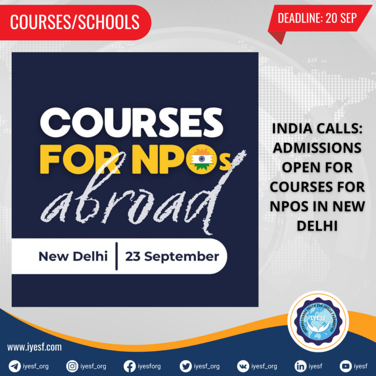 Applications are Open for Courses for NPOs in New Delhi