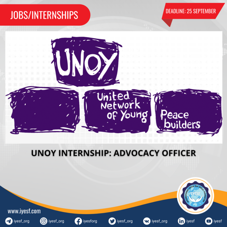 Applications are Open for the UNOY Advocacy Internship