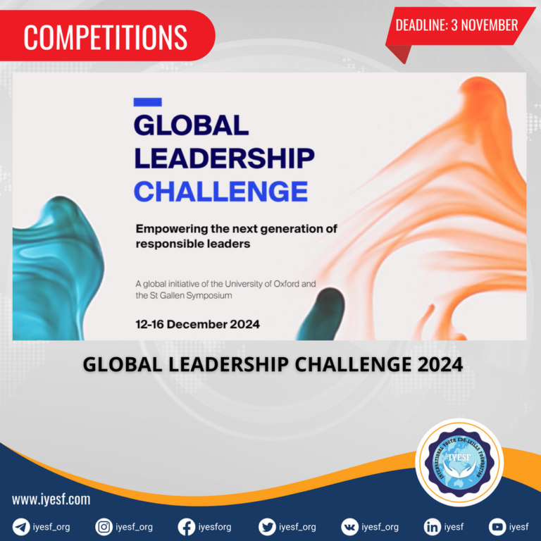 Applications are Now Open for the Global Leadership Challenge 2024